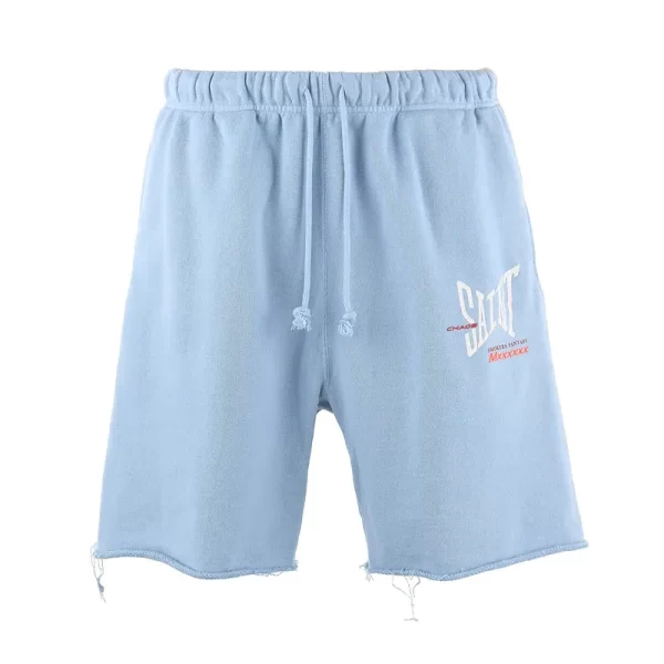 Blue Saint Michael Ribon Saint Sweat Shorts