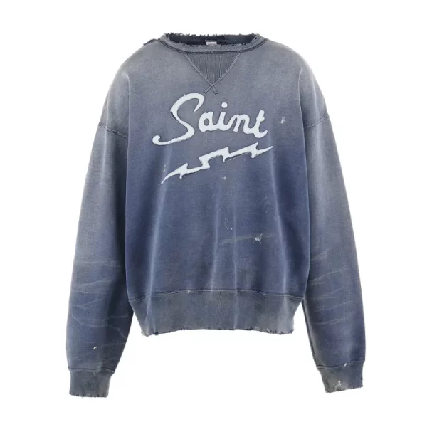 Navy Saint Michael Saint Crewneck Sweater