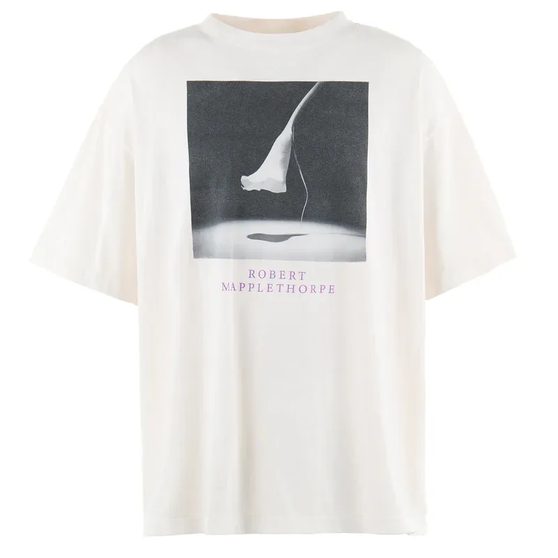 White Saint Mxxxxxx × Robert Mapplethorpe Calla Lily Tee - Saint Michael White Saint Mxxxxxx × Robert Mapplethorpe Calla Lily Tee - Image 1
