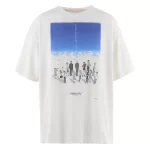 White/Blue Saint Mxxxxxx × Evengelion × Geeks Rule T-shirt