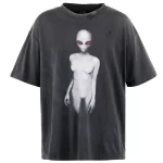 Black SAINT Mxxxxxx Alien Short Sleeve T-shirt