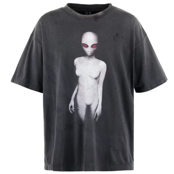 Black SAINT Mxxxxxx Alien Short Sleeve T-shirt