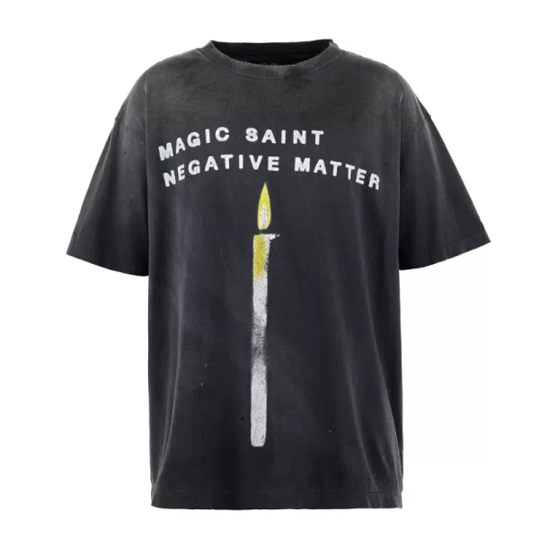 Black SAINT Mxxxxxx Candle Short Sleeve Tee