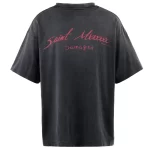 Black SAINT Mxxxxxx Damaged Short Sleeve Tee Back