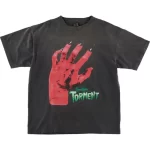 Black SAINT Mxxxxxx Devil Hand Short Sleeve Tee