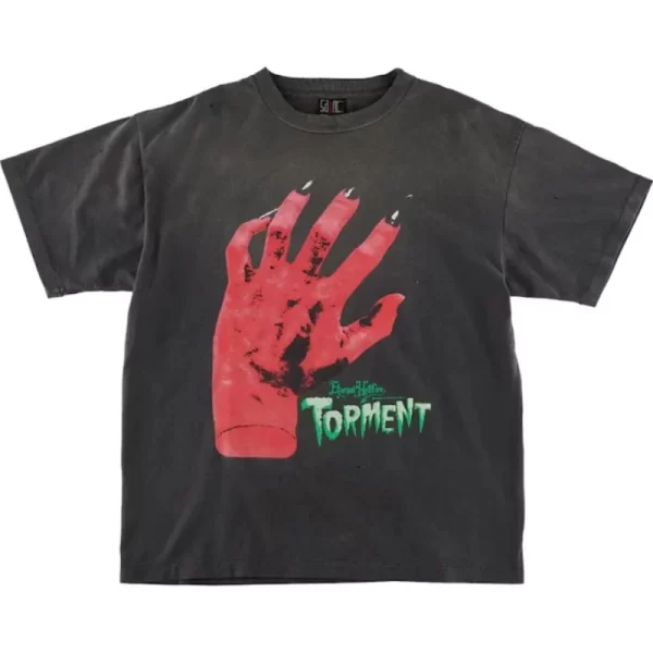 Black SAINT Mxxxxxx Devil Hand Short Sleeve Tee