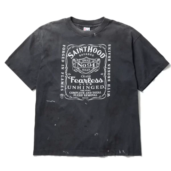Black SAINT Mxxxxxx x Neighborhood Fearless Short Sleeve Tee