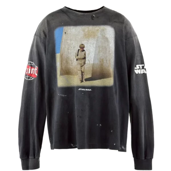 Black SAINT Mxxxxxx × Star Wars Darth Vader Long Sleeve Tee