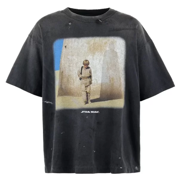 Black SAINT Mxxxxxx × Star Wars Stay Here Short Sleeve Tee