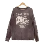 Black SAINT Mxxxxxx × Wind and Sea SATIN Youth L/S Tee