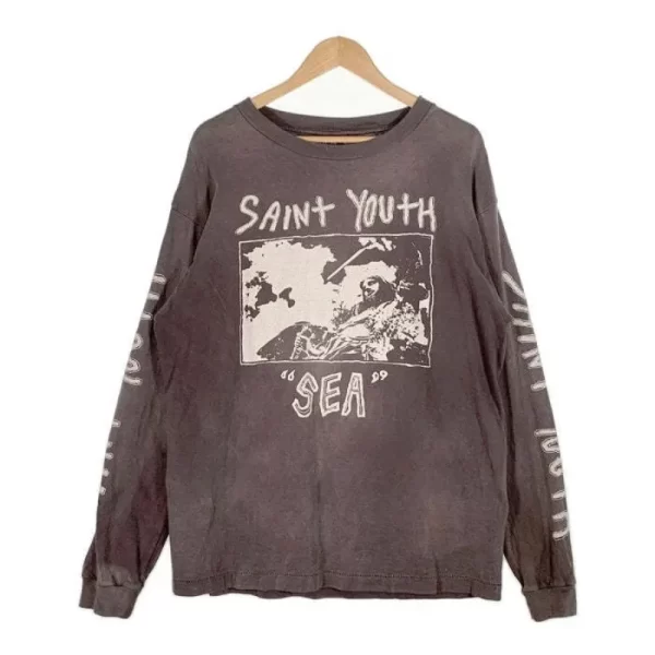 Black SAINT Mxxxxxx × Wind and Sea SATIN Youth L/S Tee