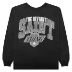 Black Saint Michael The Deviant Saint Crewneck Sweater