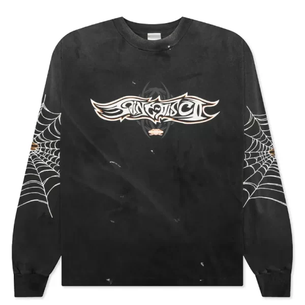 Black Saint Michael X Teflon Disco Mx6 Saint Insanity LS Tee