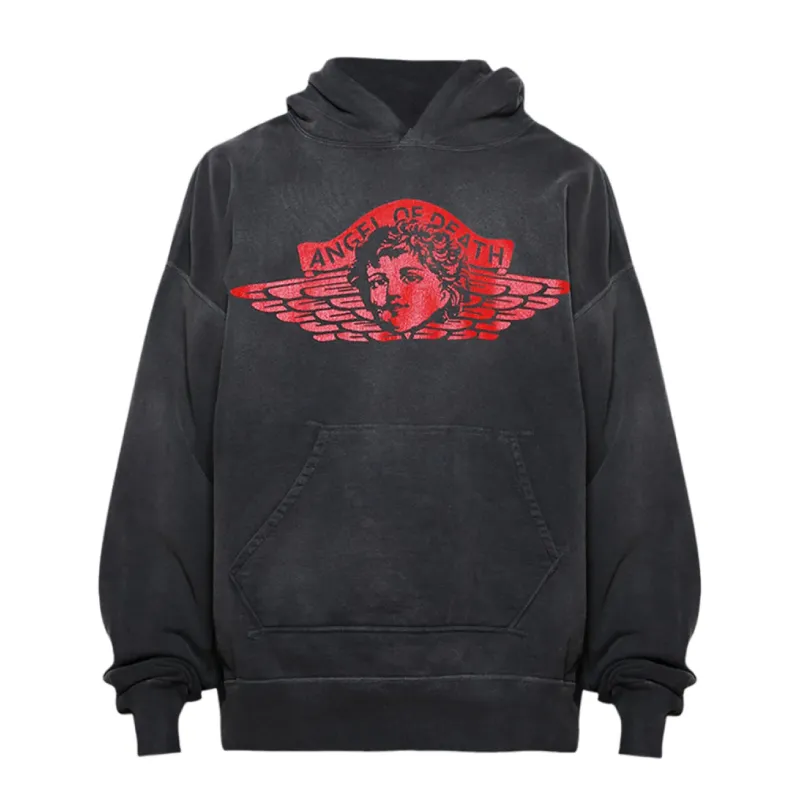 Black Saint Mxxxxxx Angel Cotton Hoodie - Saint Michael Black Saint Mxxxxxx Angel Cotton Hoodie