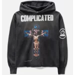 Black Saint Mxxxxxx Complicated Jesus On Monitor Cross Hoodie