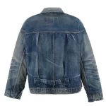 Blue SAINT Mxxxxxx × BerBerJin Damage Denim Button-Up Jacket Back