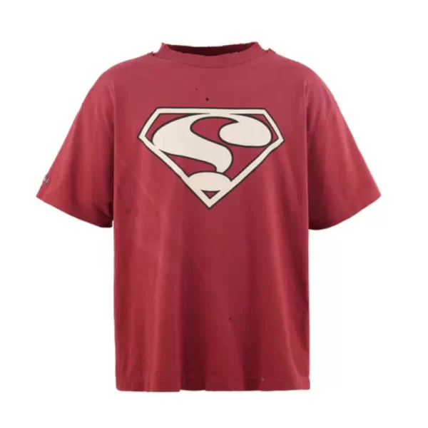 Burgundy SAINT Mxxxxxx SAINT Damage Destruction Tee