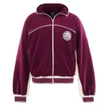 Burgundy Saint Mxxxxxx X Lastman Zip-Up Track Jacket