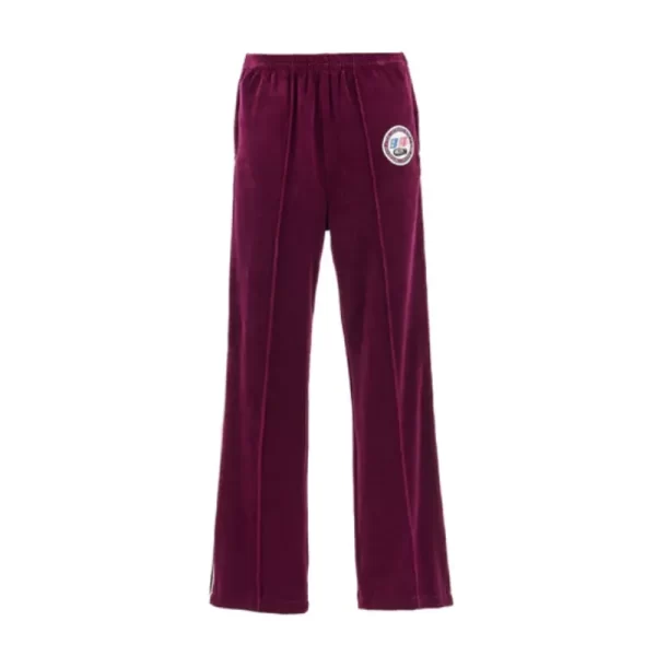 Burgundy SAINT Mxxxxxx x Lastman Velour Track Pants