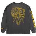 Faded Black Saint Mxxxxxx x David Bowie Hunky L/S Tee Back