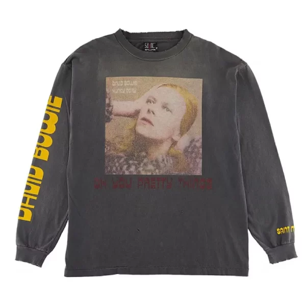 Faded Black Saint Mxxxxxx x David Bowie Hunky L/S Tee