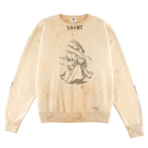 Grey SAINT Mxxxxxx x Evangelion Saint Shinji Sweater