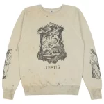Grey SAINT Mxxxxxx x Takashi Murakami Crewneck Sweatshirt