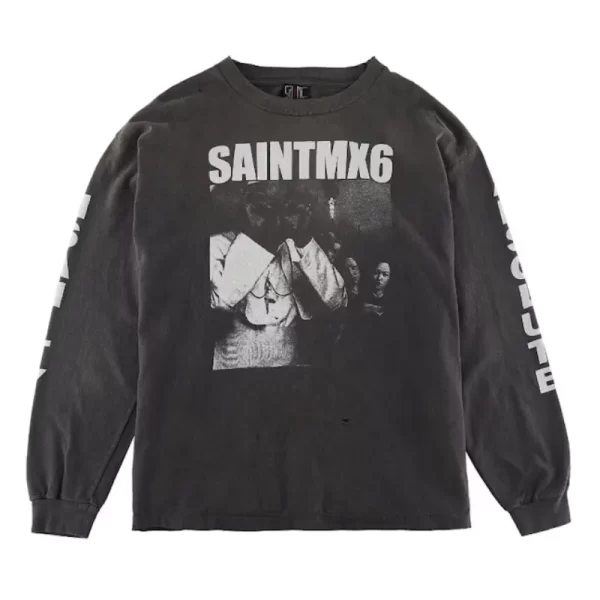 Vintage Black SAINT Mxxxxxx × Saint MX6 Long Sleeve Tee