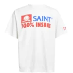 White SAINT Mxxxxxx Insane Short Sleeve T-shirt