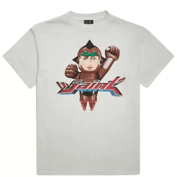 White SAINT Mxxxxxx Iron Baby Short Sleeve Tee