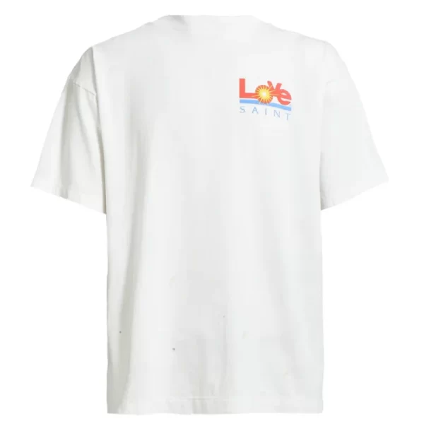 White SAINT Mxxxxxx Saint Love Short Sleeve Tee