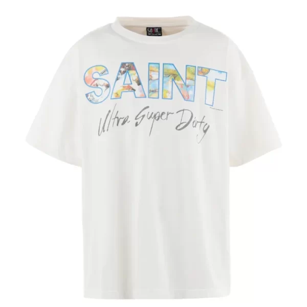 White SAINT Mxxxxxx Super Dirty Short Sleeve Tee