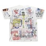 White SAINT Mxxxxxx x Takashi Murakami Graphic T-shirt Back
