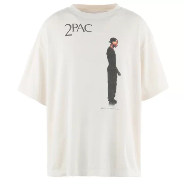 White SAINT Mxxxxxx × Tupac Shakur Short Sleeve Tee