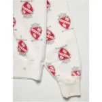 White Saint Mxxxxxx x Readymade Red Heart Printed Sweatshirt Sleeve