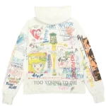 White Saint Mxxxxxx x Takashi Murakami Graff Pullover Hoodie Back