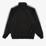 Black Saint Mxxxxxx Striped Polyester Zipped Jacket Back