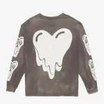 Brown Saint Mxxxxxx x Emotionally Unavailable EU Heart Sweatshirt Back