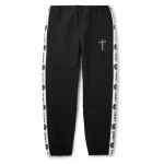 Black SAINT Mxxxxxx Logo Striped Nylon Track Pants