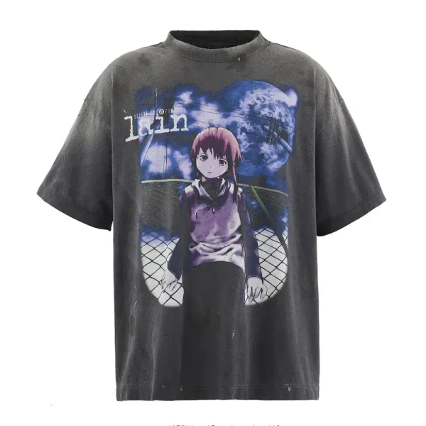 Black SAINT Mxxxxxx x Serial Experiments Lain x Geeks Rule Tee