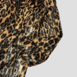 Brown Saint Mxxxxxx Leopard Fur Button-Up Coat Side