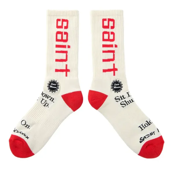 Cream Saint Mxxxxxx Sit Down Sock