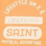Orange Saint Mxxxxxx Lifestlye SMX6 Shorts Logo