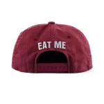 Red SAINT Mxxxxxx Eat Me 5 Panel Cap Back