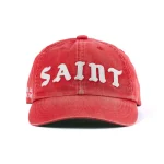 Red SAINT Mxxxxxx Saint 6 Panel Cap