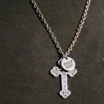 Silver SAINT Mxxxxxx x Neighborhood STHD Necklace View