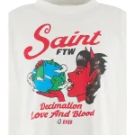 White Saint Mxxxxxx SAINT Devil Short Sleeve Tee Back