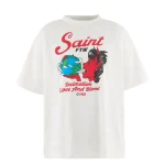 White Saint Mxxxxxx SAINT Devil Short Sleeve Tee