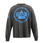 Black/Blue Saint Mxxxxxx x The KLF Long Sleeve Tee Back