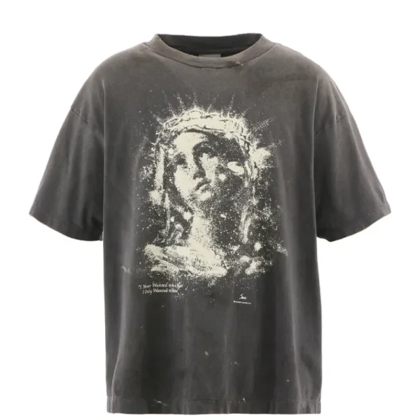 Black Saint Michael Maria Short Sleeve Tee